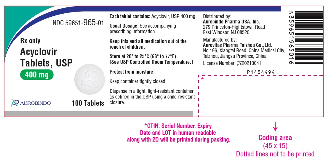 PACKAGE LABEL-PRINCIPAL DISPLAY PANEL - 400 mg (100 Tablets Bottle)