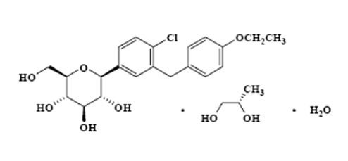 Dapagliflozin Structural Formula