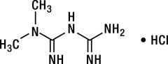 metformin hydrochloride chemical structure