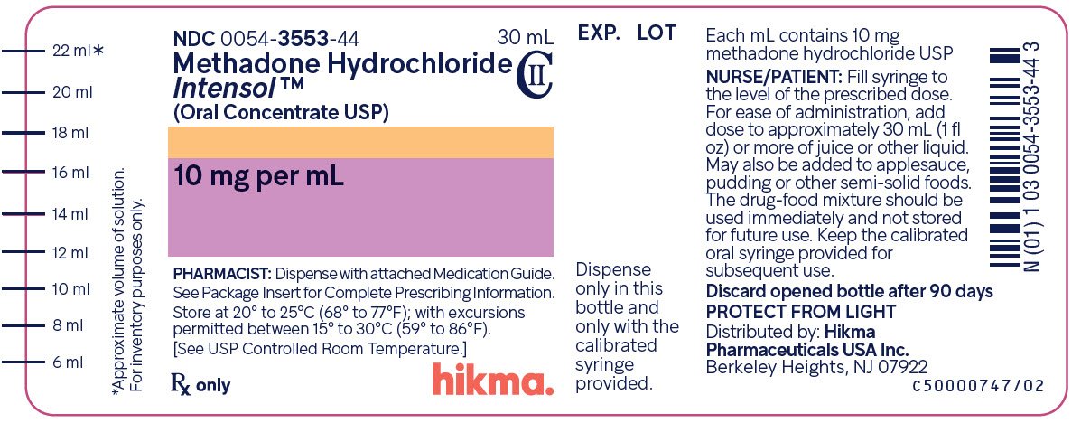 intensol bottle label image