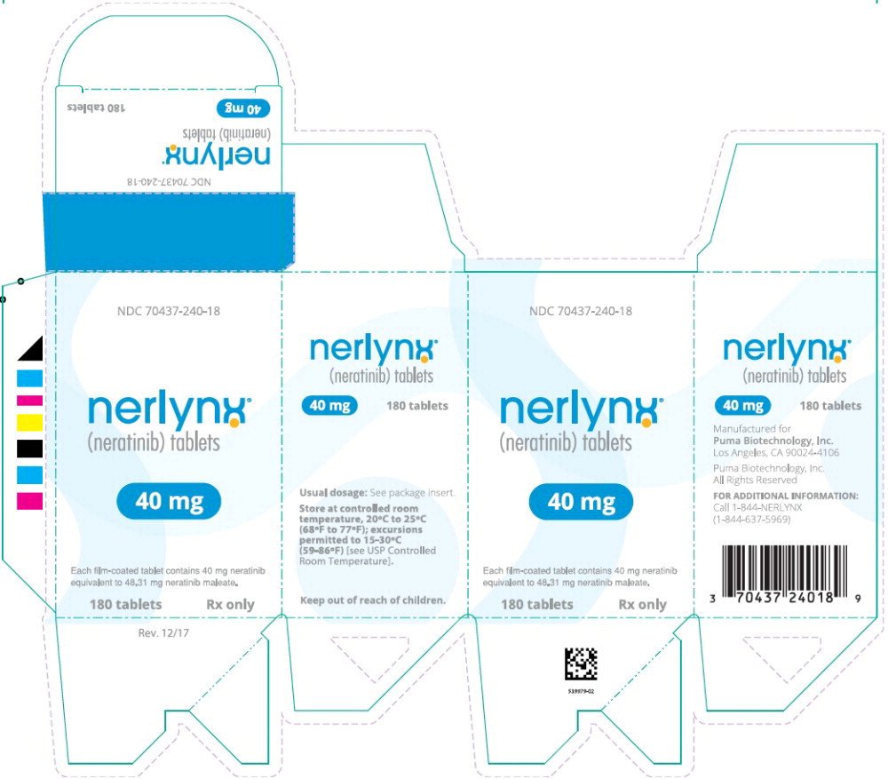 Principal Display Panel - Nerlynx 180 Tablets Carton Label