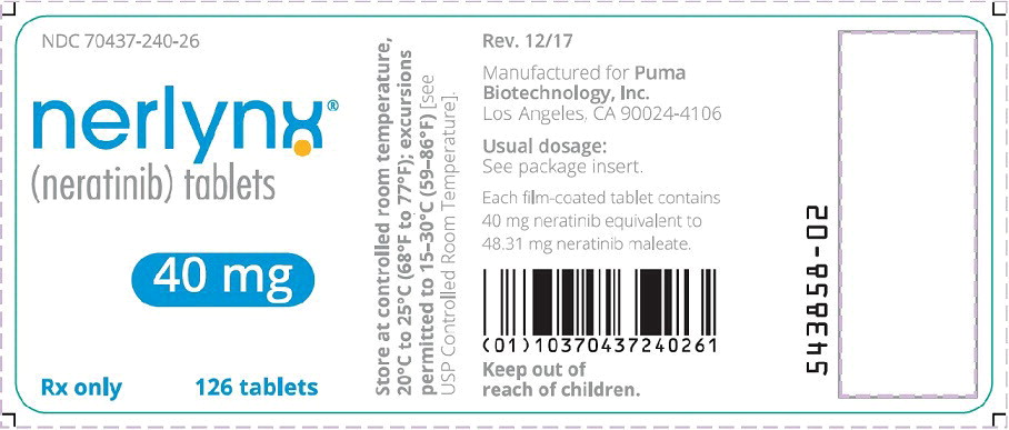 Principal Display Panel - Nerlynx 126 Tablets Bottle Label