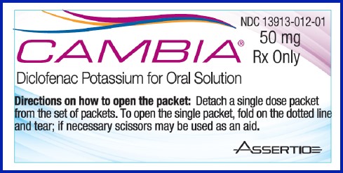 Cambia 50 mg Individual Packet