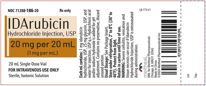 PACKAGE LABEL.PRINCIPAL DISPLAY PANEL - Idarubicin Hydrochloride Injection, USP 20 mg per 20 mL Container Label