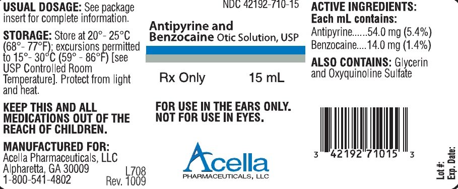 Antipyrine and Benzocaine label