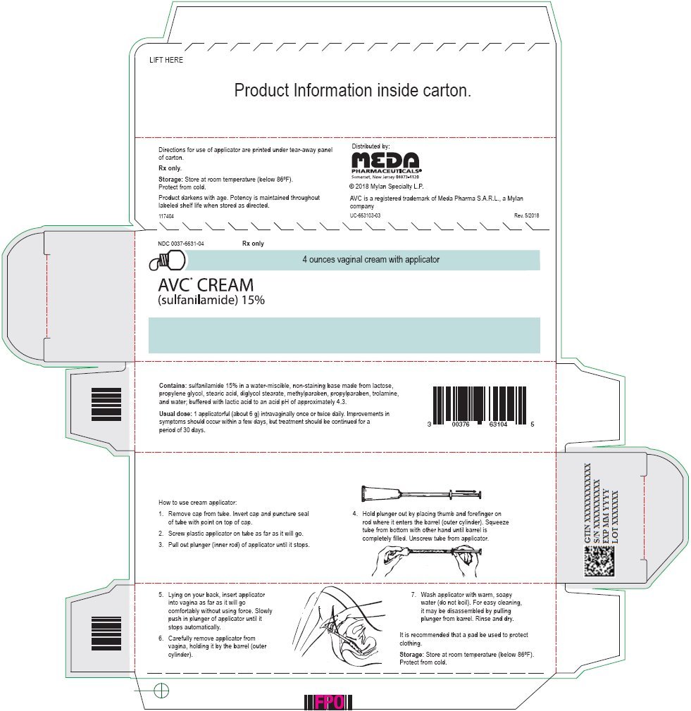 AVC Cream 15% Carton Label