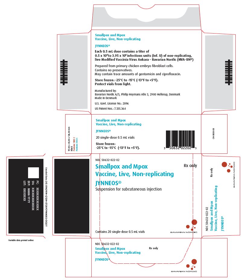JYNNEOS Suspension for subcutaneous injection Carton Label - 10 vials