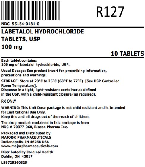 100mg bag label