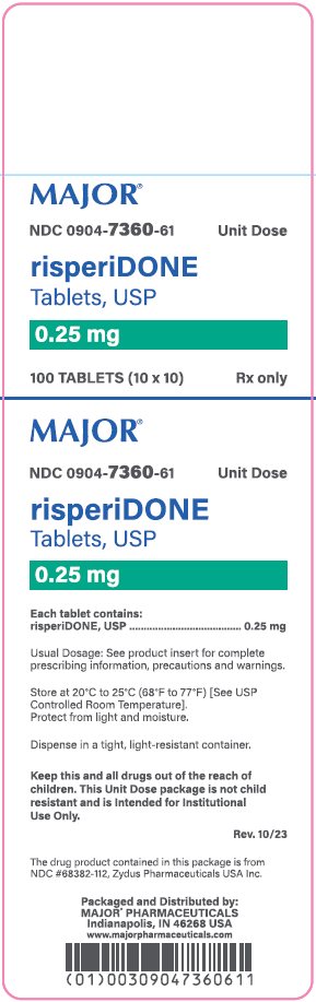 0.25mg carton label