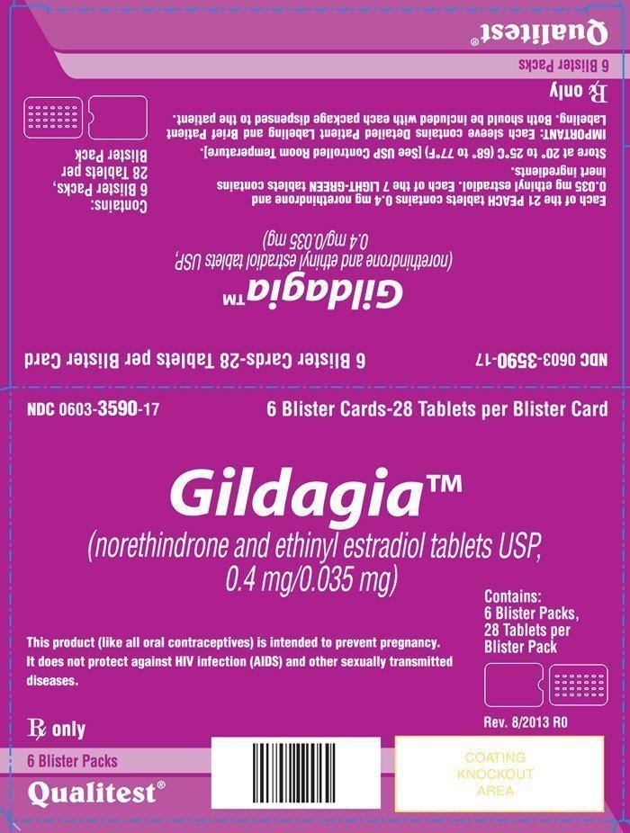 This is an image of the carton for Gildagia.