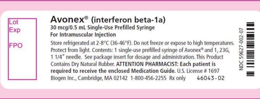 Avonex Fda Prescribing Information Side Effects And Uses