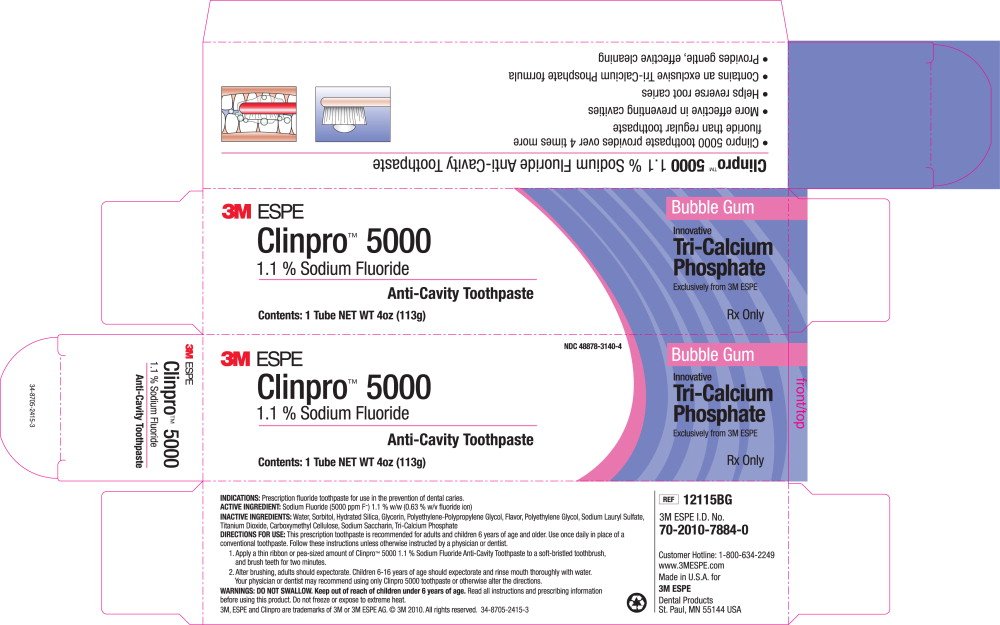Clinpro 5000 Anti-Cavity Toothpaste - FDA prescribing information, side ...