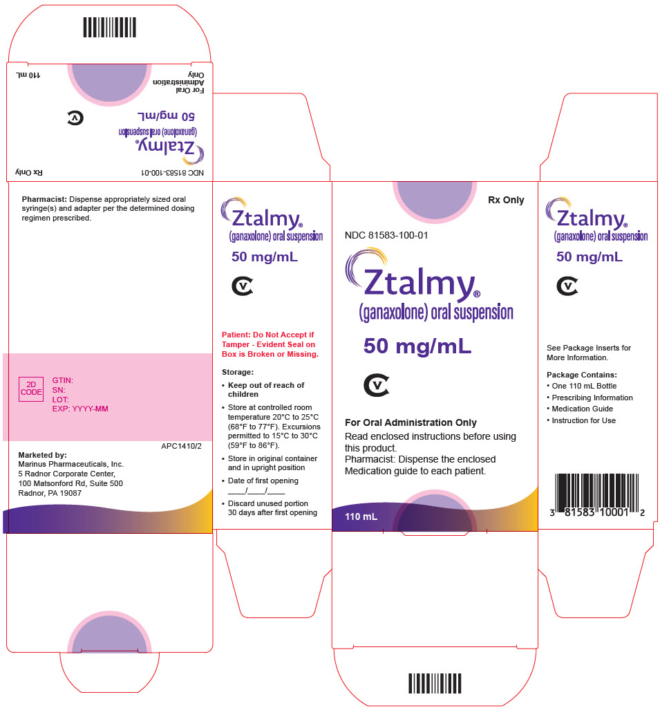 PRINCIPAL DISPLAY PANEL - 50 mg/mL Bottle Carton - 100-01