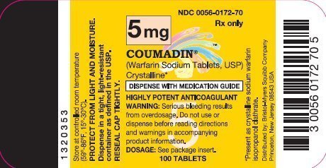 COUMADIN 5 mg 100 Tablets