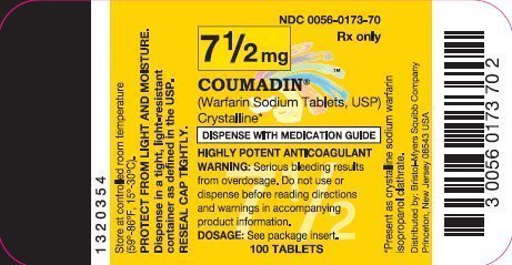 COUMADIN 7.5 mg 100 Tablets