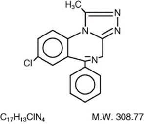 Alprazolam Chemical Structure