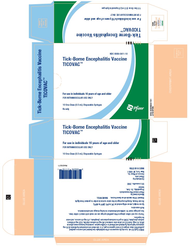 PRINCIPAL DISPLAY PANEL - 0.5 mL Syringe Carton - 0069-0411-10