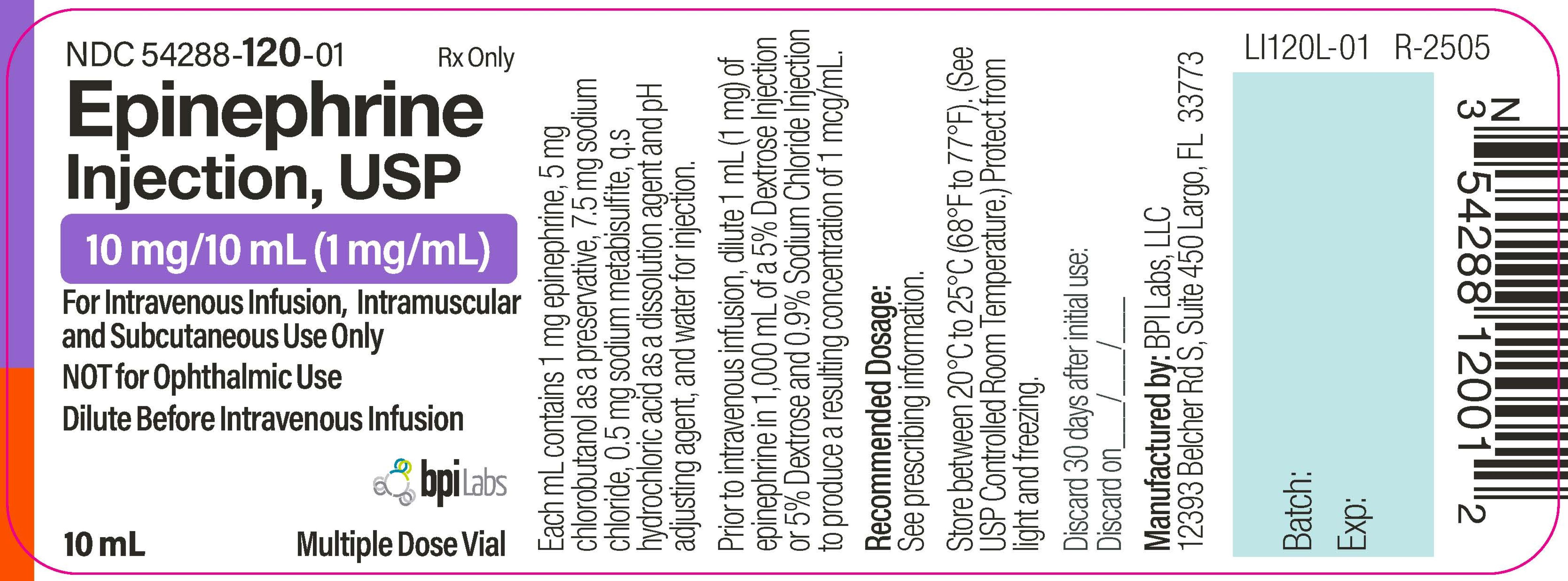 10mg-10mL - Vial Label