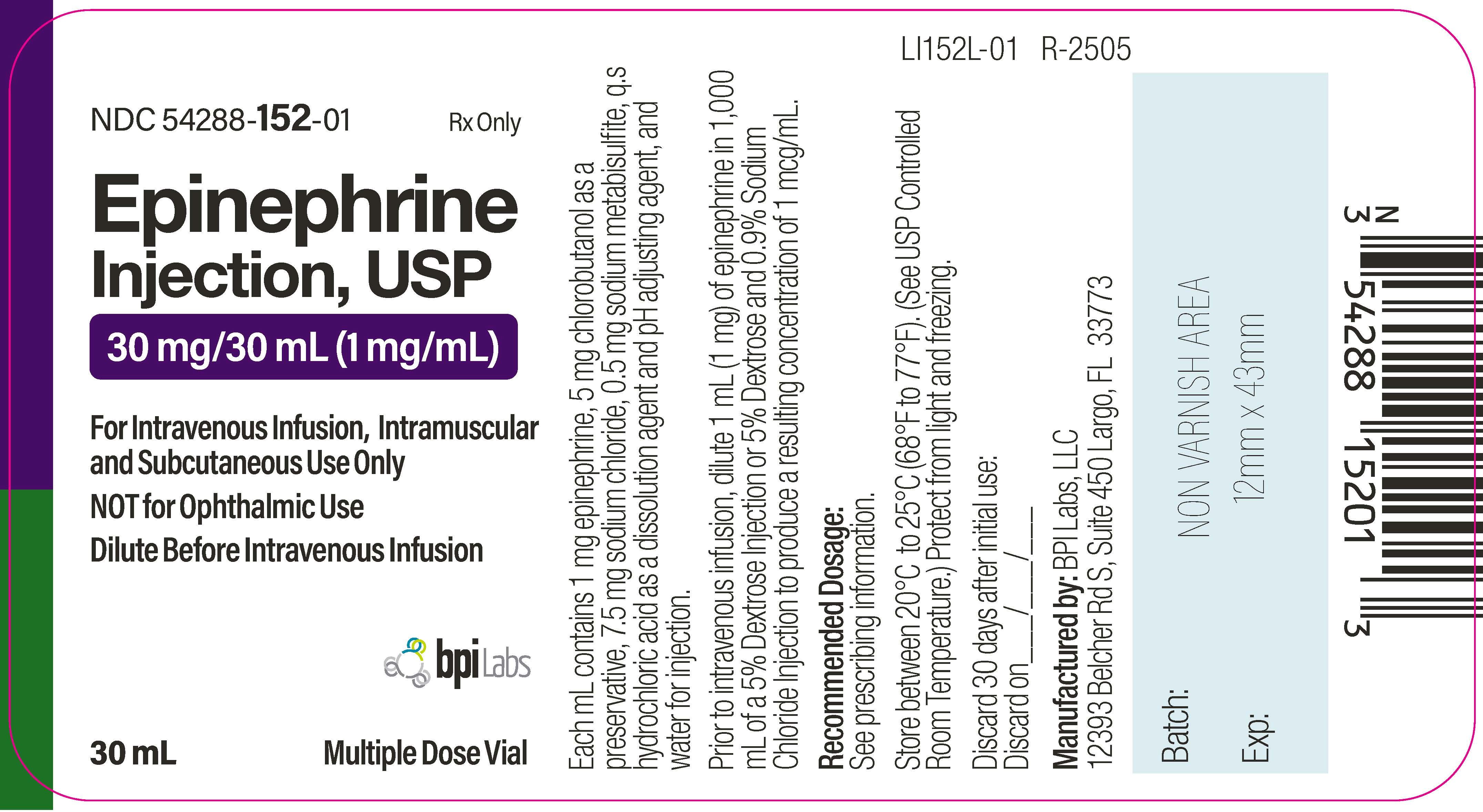 30mg-30mL - Vial Label