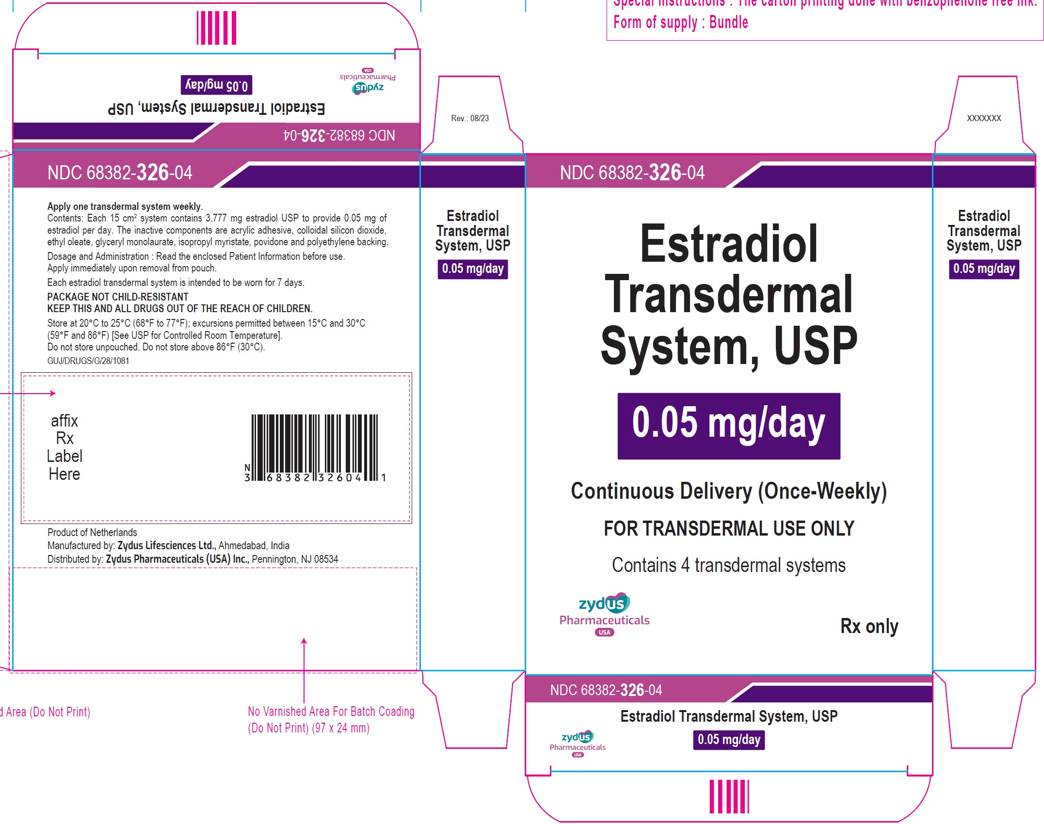 Estradiol Transdermal System, 0.05 mg/day