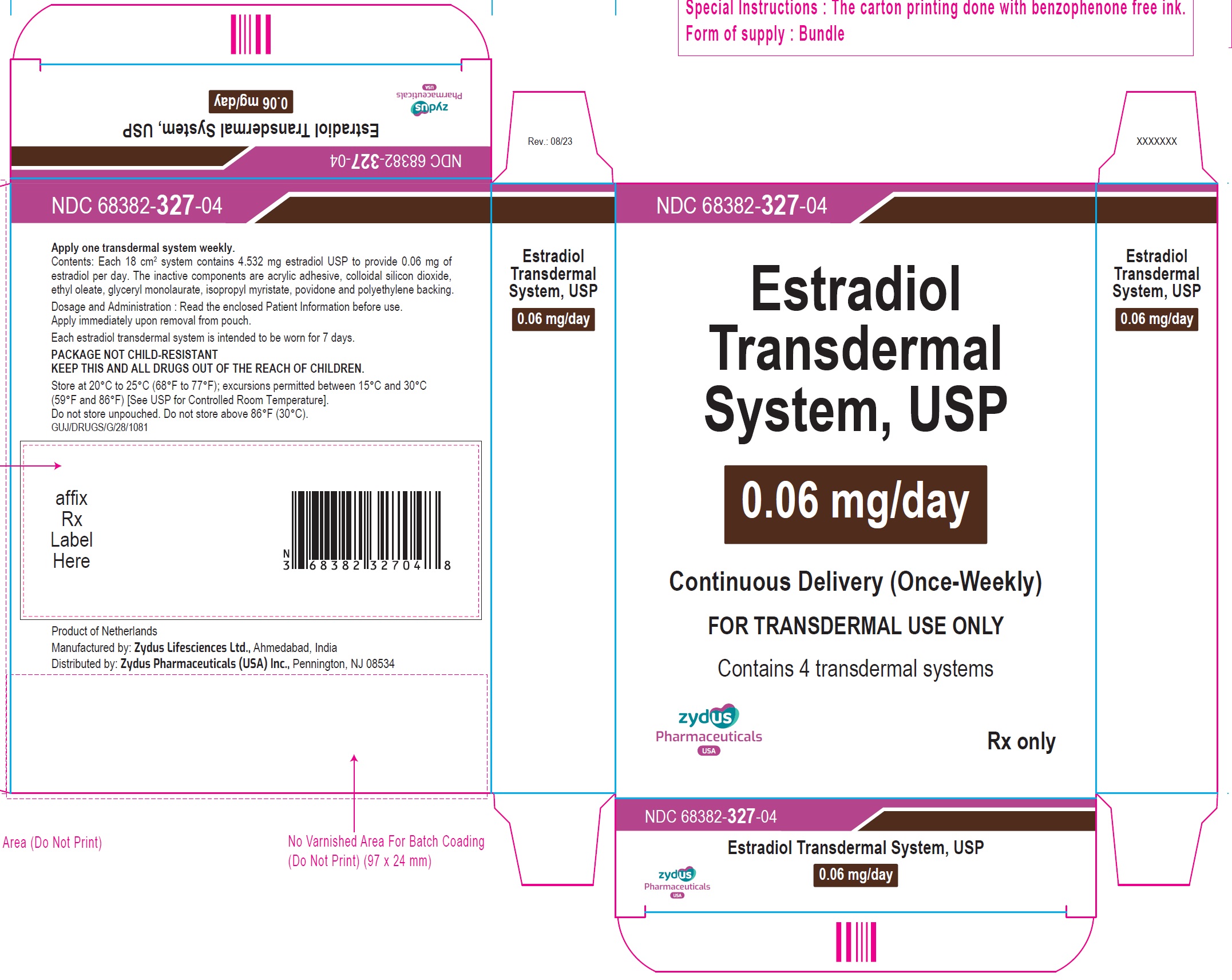 Estradiol Transdermal System, 0.06 mg/day