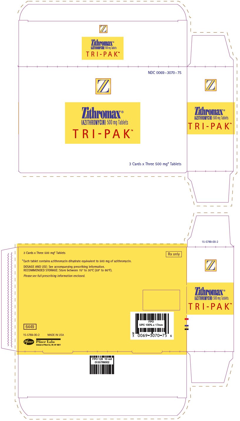 Principal Display Panel - 500 mg - 3 ct. Tablet Blister Carton