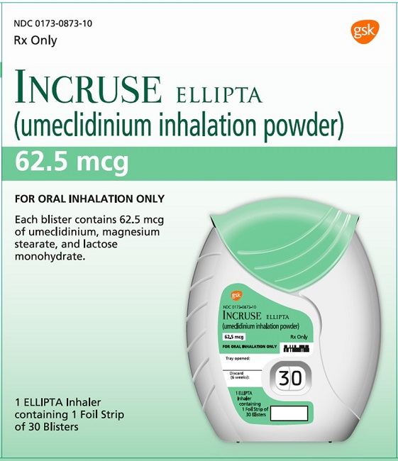 Incruse Ellipta 30 count carton