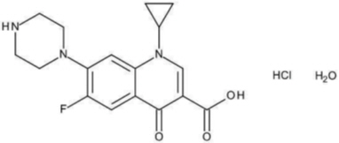 Chemical Structure-Ciprofloxin