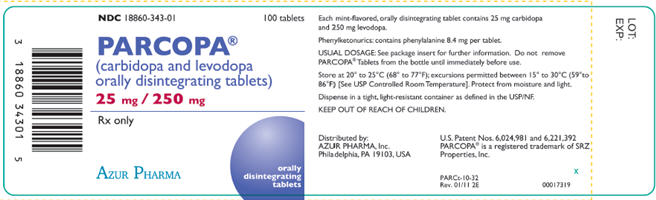 Bottle Label (25 mg / 250 mg)
