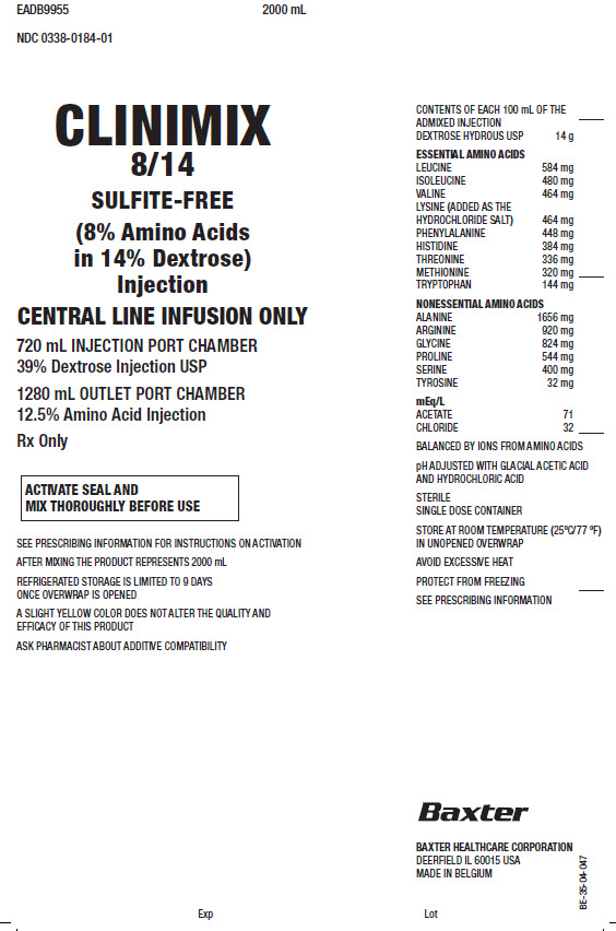 Clinimix Representative Container Label 0338-0184-01