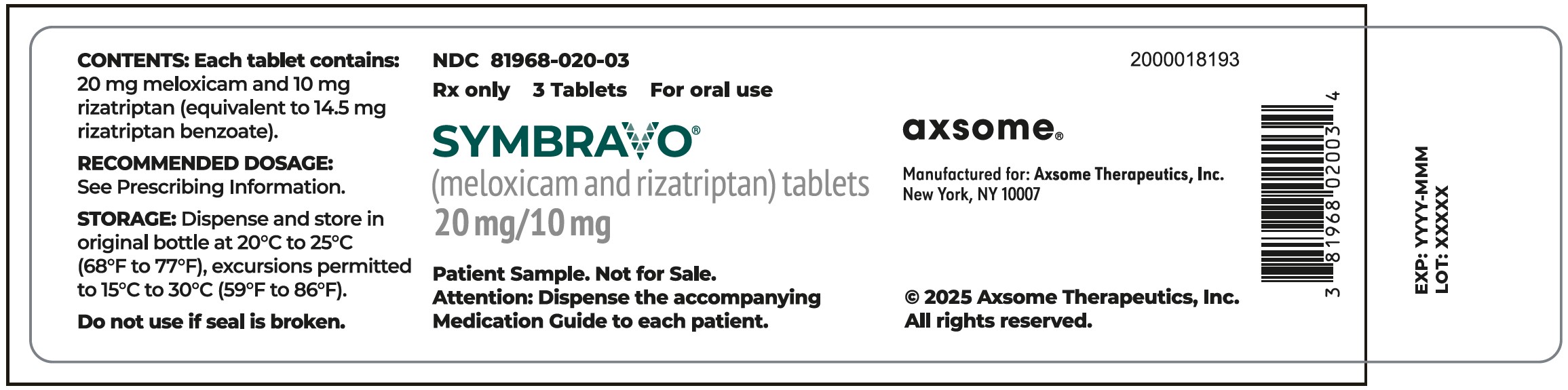 3-ct Sample Bottle Label