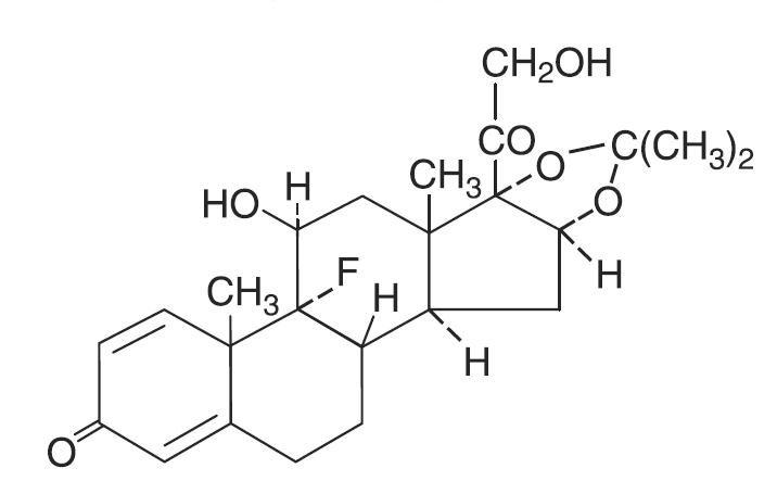 Triamcinolone Acetonide Chemical Structure