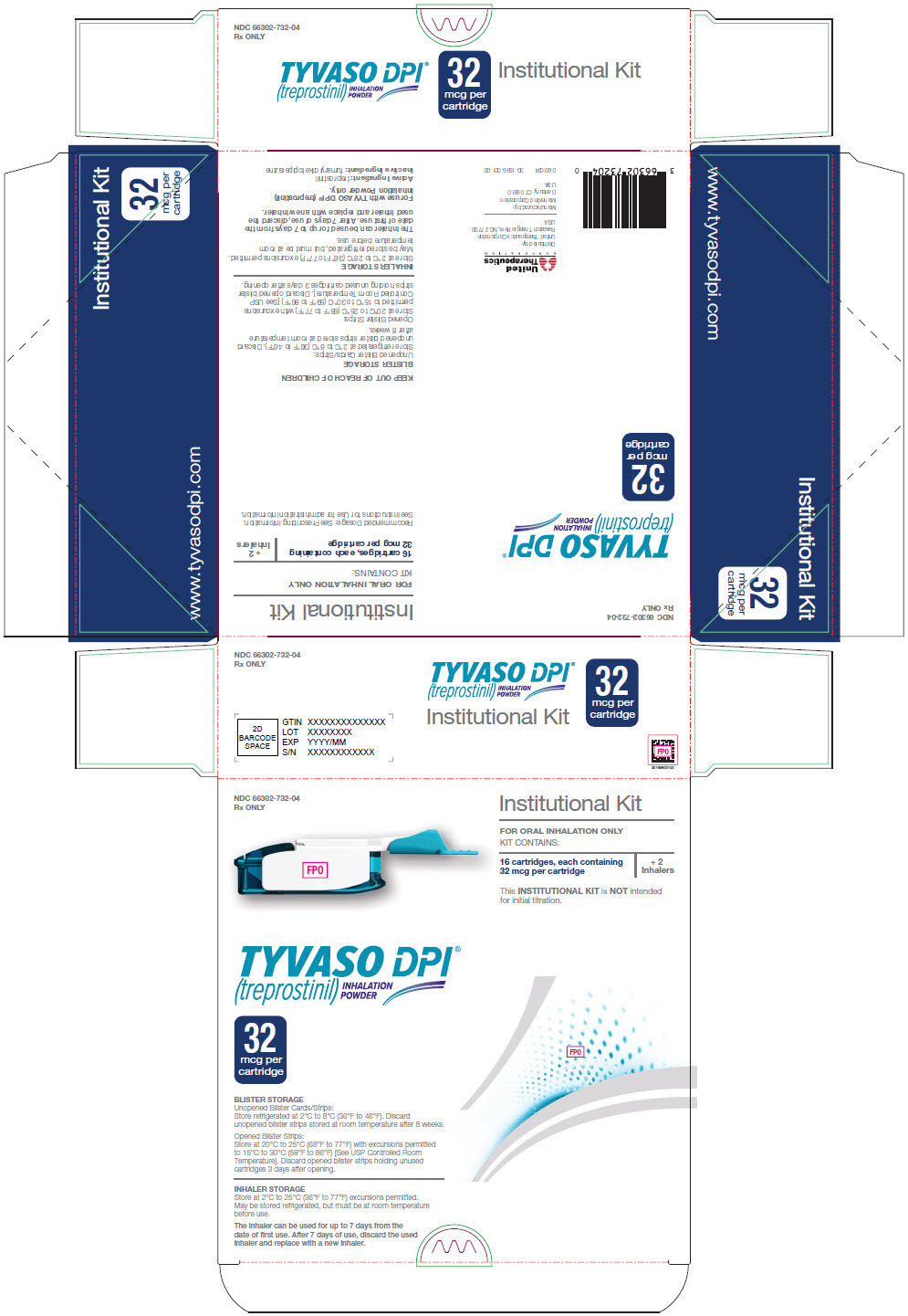 PRINCIPAL DISPLAY PANEL - 32 mcg Institutional Kit