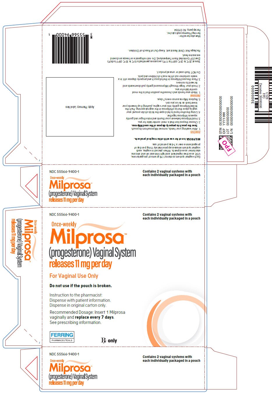 PRINCIPAL DISPLAY PANEL - 2 Ring Pouch Carton