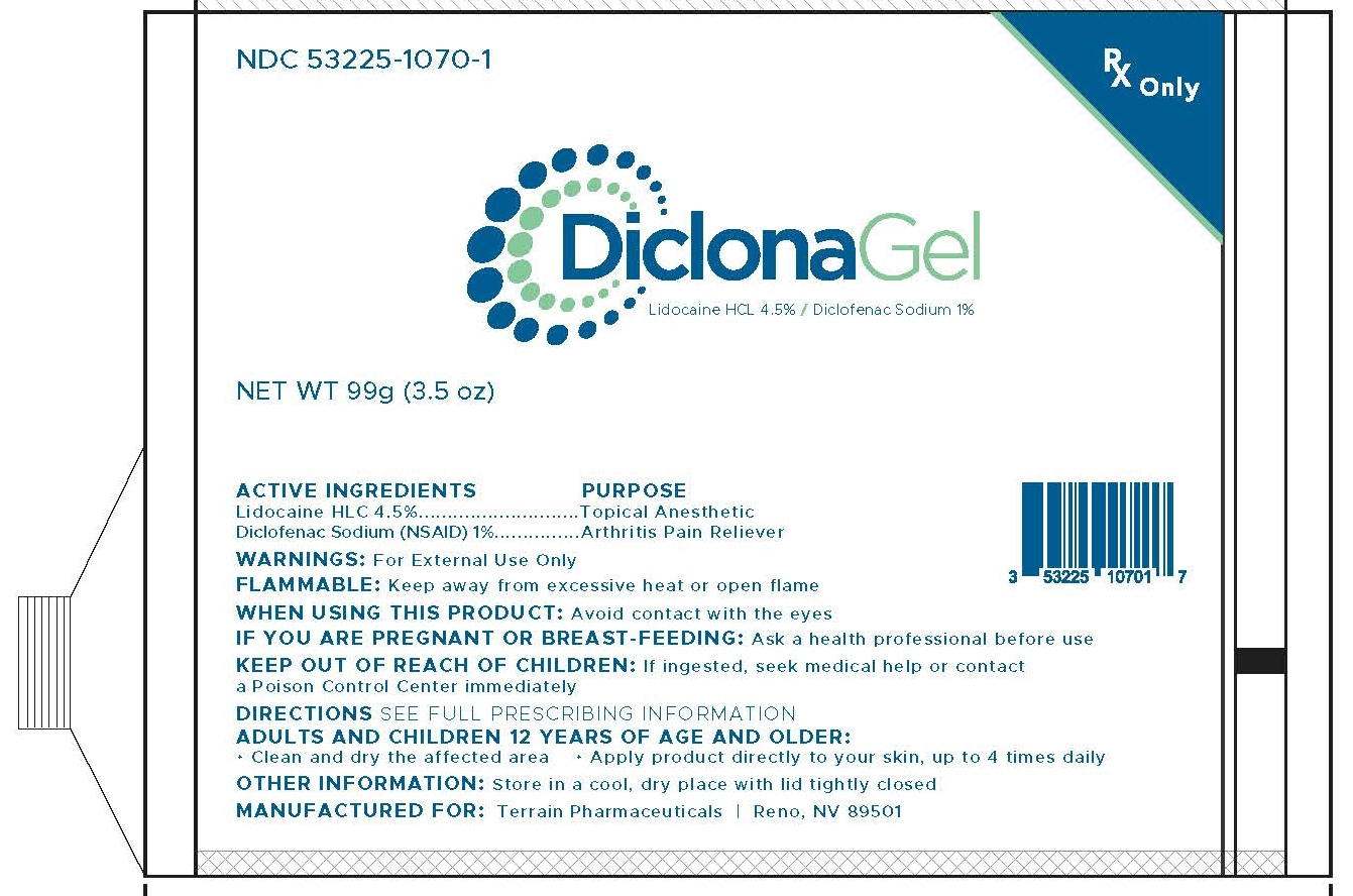 Diclona gel tube