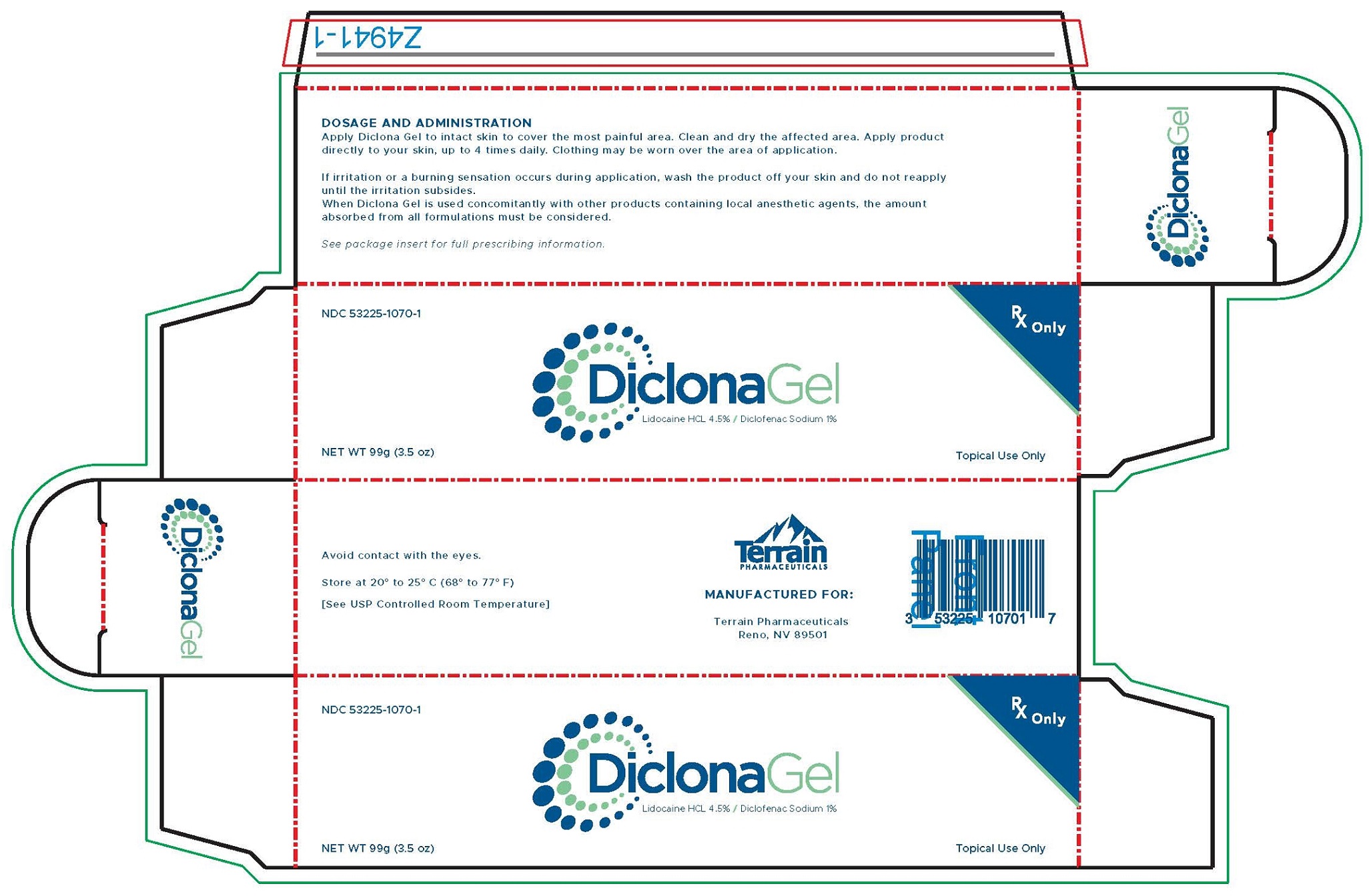 Diclona gel box