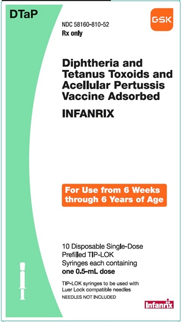 Infanrix Prefilled Syringes 10 count carton
