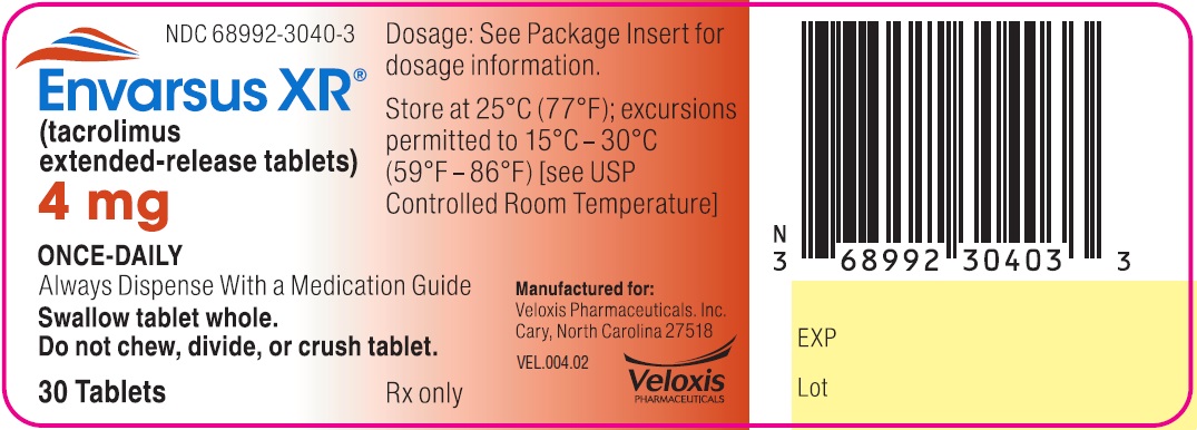 Envarsus 4mg 30 count bottle label