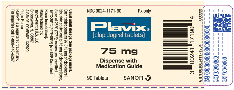 PRINCIPAL DISPLAY PANEL - 75 mg Tablet Bottle Label