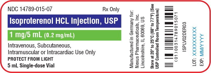 Principal Display Panel - 5 mL Vial Label