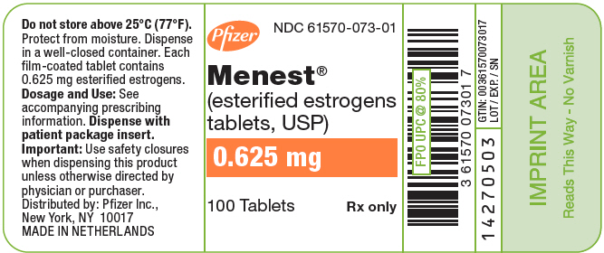 PRINCIPAL DISPLAY PANEL - 0.625 mg Tablet Bottle Label