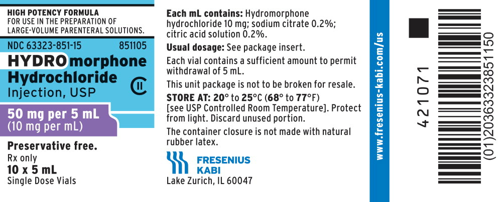 PACKAGE LABEL - PRINCIPAL DISPLAY - Hydromorphone Hydrochloride 50 mg Carton Label 