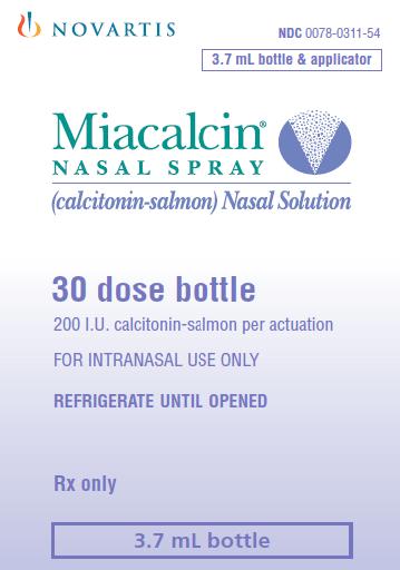 PRINCIPAL DISPLAY PANEL
Package Label – 3.7 mL bottle
Rx Only		NDC 0078-0311-54