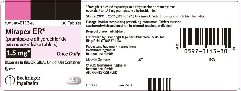 PRINCIPAL DISPLAY PANEL - 1.5 mg Tablet Bottle Label