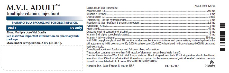 PRINCIPAL DISPLAY PANEL - 50 mL Vial Label - NDC 61703-426-01