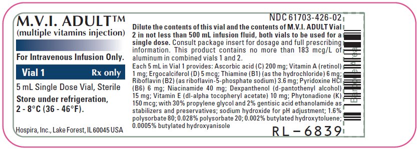 PRINCIPAL DISPLAY PANEL - 5 mL Vial Label - NDC 61703-426-02