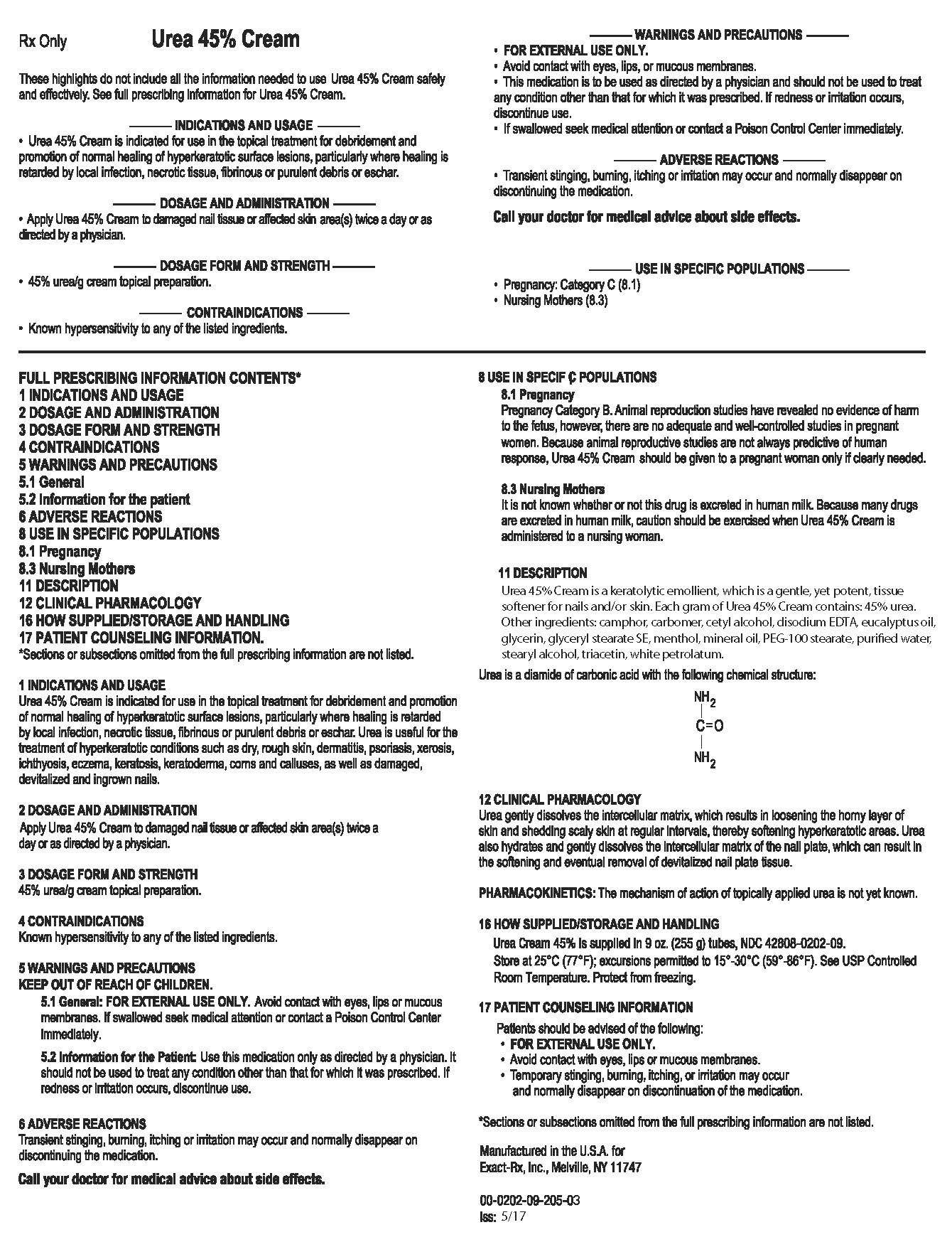 Urea Insert