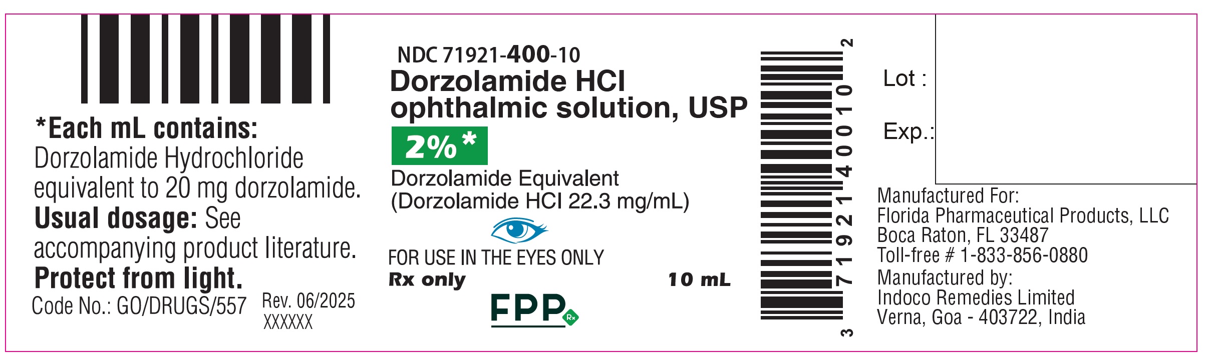 Dorzolamide-container