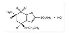 Dorzolamide-Structure