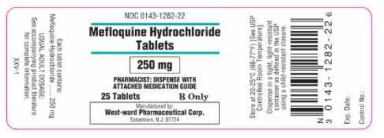 PRINCIPAL DISPLAY PANEL
NDC 0143-1282-22
Mefloquine Hydrochloride
Tablets
250 mg
25 Tablets
Rx Only
